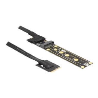 DELOCK Riser Karte NVMe M.2 Key A+E Stecker zu Key M Slot mit 20cm Kabel