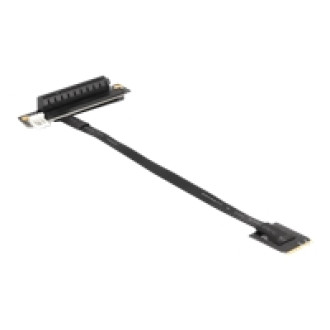 DELOCK M.2 Key A+E zu PCIe x8 NVMe Adapter gewinkelt mit 20cm Kabel