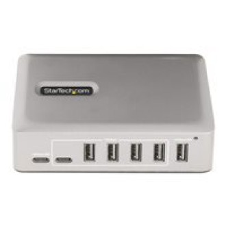STARTECH.COM 7-Port USB-C Hub - 5x USB-A/2x USB-C - USB C Verteiler mit Netzteil - USB 3.1 Gen 2 - Adapter USB C auf USB A - USB C