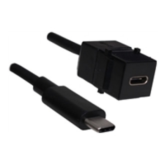 BACHMANN Keystone USB-C 3.1 Modul PD 60W Buchse/Stecker