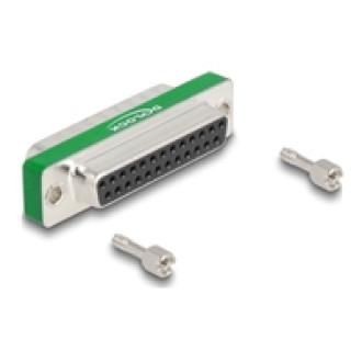 DELOCK HF/EMI Entstörfilter D-Sub 25 Pin Stecker zu Buchse mit Tiefpass kapazitiv