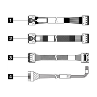 LENOVO ISG ThinkSystem SR650 V3 6,35cm 2,5Zoll Chassis Front BP3 SAS/SATA Cable Kit
