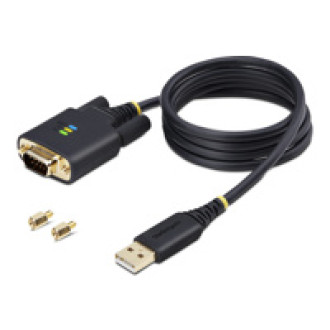 STARTECH.COM 1m USB auf Seriell Adapter COM-Retention FTDI USB-A zu DB9 Kabel USB RS232 Wechselbare Schrauben/Muttern
