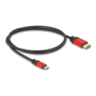 DELOCK ﻿USB Type-C zu DisplayPort Kabel DP Alt Mode 8K 30 Hz mit HDR Funktion 1m rot