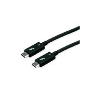 ROLINE Thunderbolt 4 Kabel C-C ST/ST 40Gbit/s 100W aktiv schwarz 1,5m