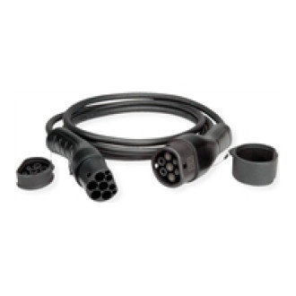ROLINE E-Auto Ladekabel Typ2 3-phasig 480VAC 3P+N+E 16 A 11 kW 7,5m
