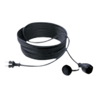 BACHMANN Extension 3G1,5mm sw 1m H07RR-F Gummi Schutzkontakt