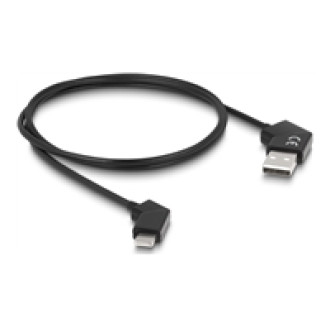 DELOCK USB 2.0 Kabel Typ-A Stecker zu USB Type-C Stecker drehbar mit Schnellladefunktion 60 W 1,2m