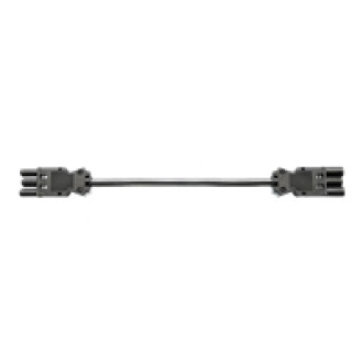 BACHMANN Geräteverlängerung GST18-3 Stecker/Kupplung schwarz 0,5m
