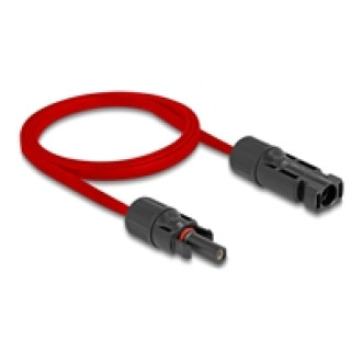 DELOCK DL4 Solar Flachbandkabel Stecker zu Buchse 1m rot