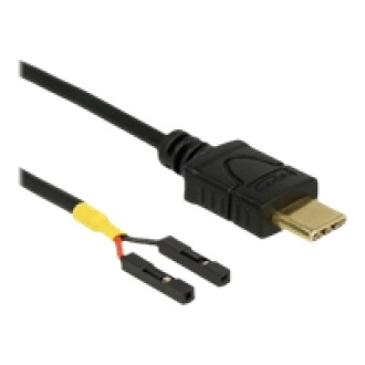 DELOCK Kabel USB Type-C Stecker > 2 x Pfostenbuchse einzeln Strom 20cm