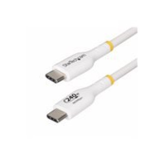 STARTECH.COM 1m Weisses USB-C Ladekabel USB-IF zertifiziert USB C Schnellladekabel 240W PD EPR USB C 2.0 Laptop-Ladekabel