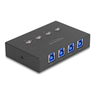 DELOCK USB 5 Gbps Switch fur 4 PC an 1 Gerät