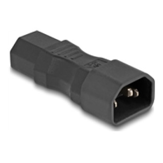 DELOCK Netzadapter IEC 60320 - C14 auf C13 Stecker / Buchse 10 A gerade
