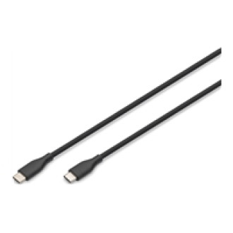 DIGITUS USB-C Silicone charging cable USB-C - USB-C 0,5m USB 2.0 60W black