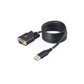 STARTECH.COM 2m USB Null Modem Kabel USB Seriell Adapter COM Retention FTDI USB RS232 Wechselbare DB9 Schrauben/Muttern
