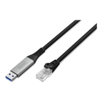 DIGITUS USB-A - RJ45 CAT 6A S/FTP Kabel 1 Gbit/s 3m USB 3.2 Gen1 LSZH Mantel