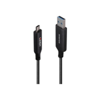LINDY 50m USB 3.2 Gen 1 Typ A an C Hybridkabel