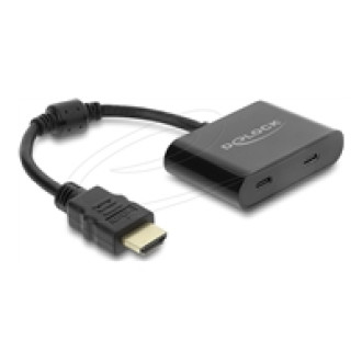 DELOCK Adapter HDMI Stecker zu USB Type-C Buchse DP Alt Mode 4K 60 Hz