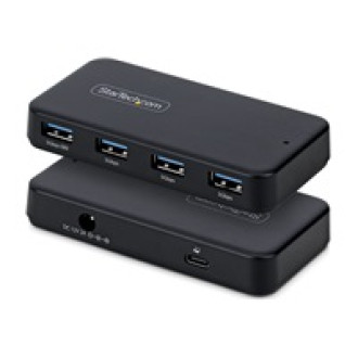 STARTECH.COM 4-Port USB-A Hub 5Gbps Eigenstromversorgung 2-in-1 USB-C & USB-A Hostkabel 1x BC 1.2 Ladeport inkl. 24W Netzadapter