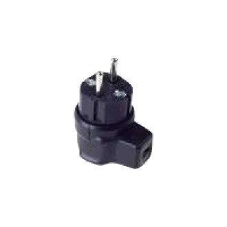 BACHMANN Vollgummi Winkelstecker IP44 schwarz