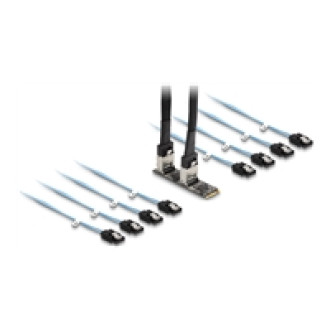 DELOCK Konverter M.2 2280 Key B+M Stecker zu 8 x SATA