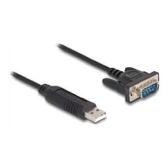 DELOCK USB 2.0 zu Seriell RS-232 Adapter mit kompaktem seriellen Steckergehäuse 50 cm FTDI