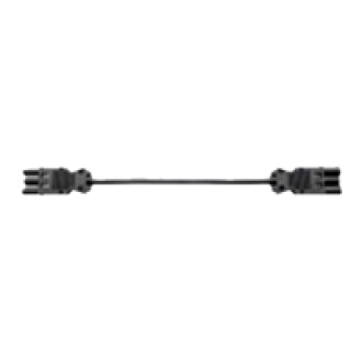 BACHMANN Geräteverlängerung GST18-3 Stecker/Kupplung Halogenfrei schwarz 0,3m