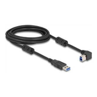 DELOCK USB 5 Gbps Kabel Typ-A Stecker zu Typ-B Stecker 90 rechts gewinkelt 3m