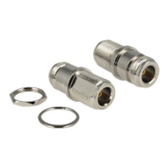 DELOCK Adapter N Buchse zu N Buchse zum Einbau