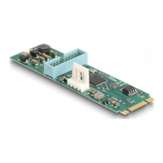 DELOCK Konverter M.2 Key B+M Stecker zu 2 x USB 5 Gbps Typ-A Buchse mit 50cm Kabel