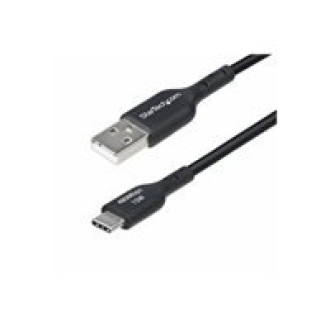 STARTECH.COM 1m USB-A auf USB-C Ladekabel USB-A auf Typ-C Schnellladekabel 3A USB 2.0 Datenubertragung Schwarz