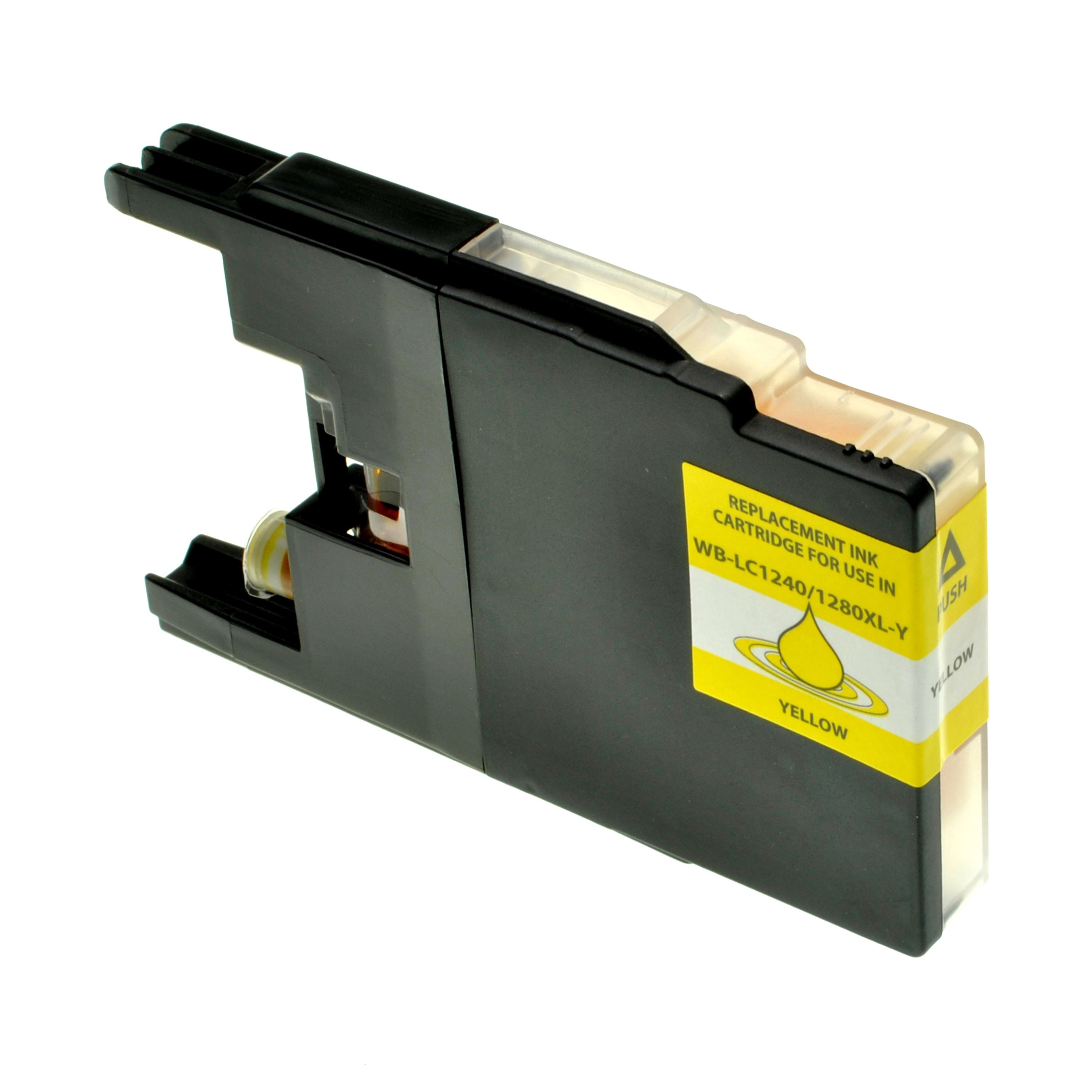 Encre (alternatif) compatible à Brother LC1280XLY jaune