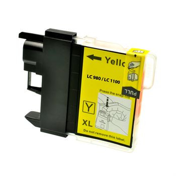 Cartucho de tinta (alternatif) compatible à Brother LC980Y jaune