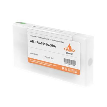 Cartucho de tinta (alternatif) compatible à Epson C13T653A00 orange