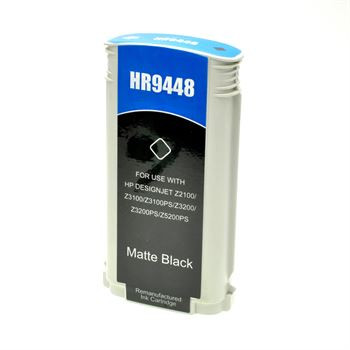 Cartucho de tinta (alternatif) compatible à HP C9448A Noir mat