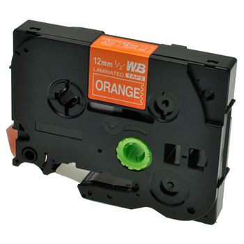 P-Touch (alternatif) compatible à Brother TZE635 Blanc Orange
