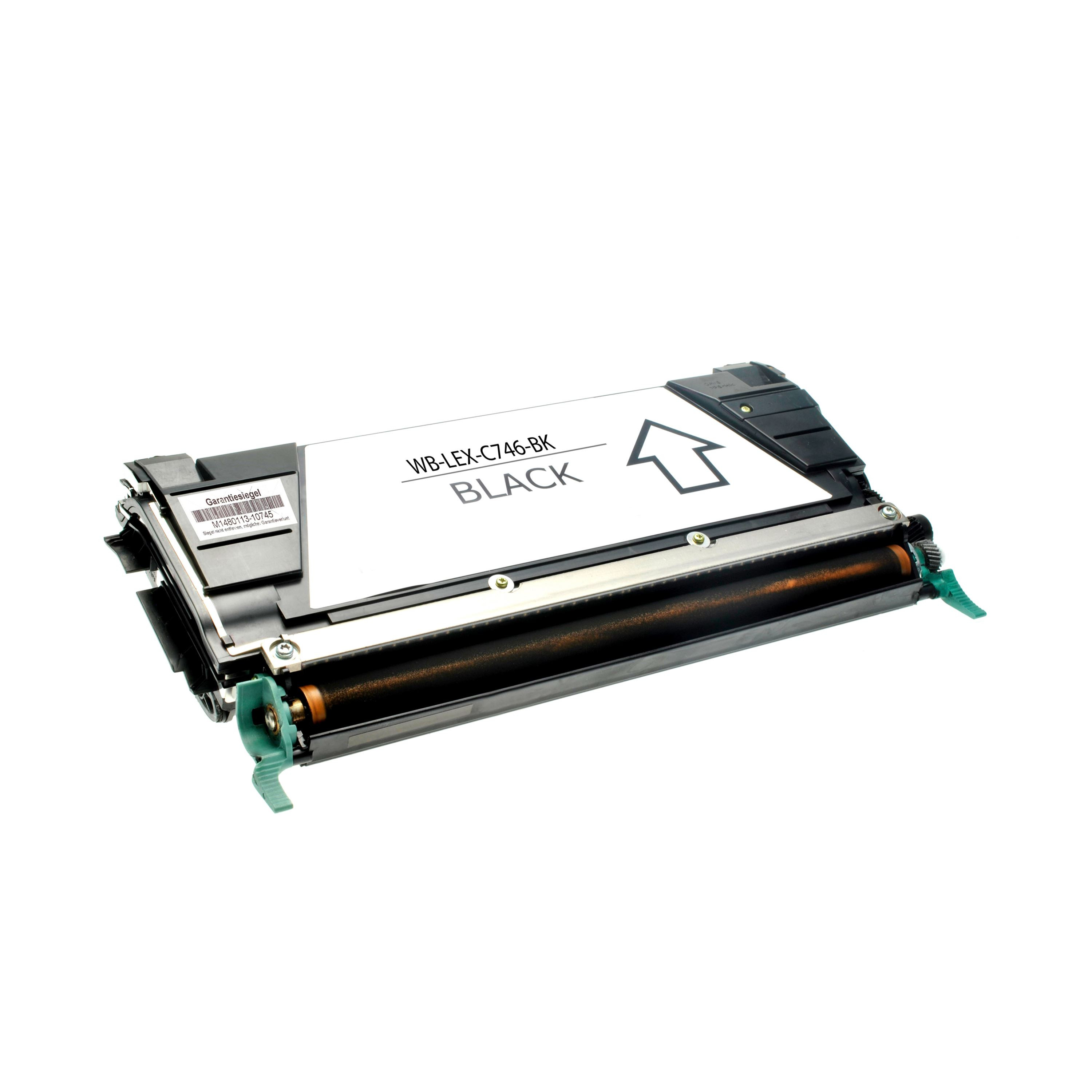 Tóner (alternatif) compatible à Lexmark C746H2KG noir