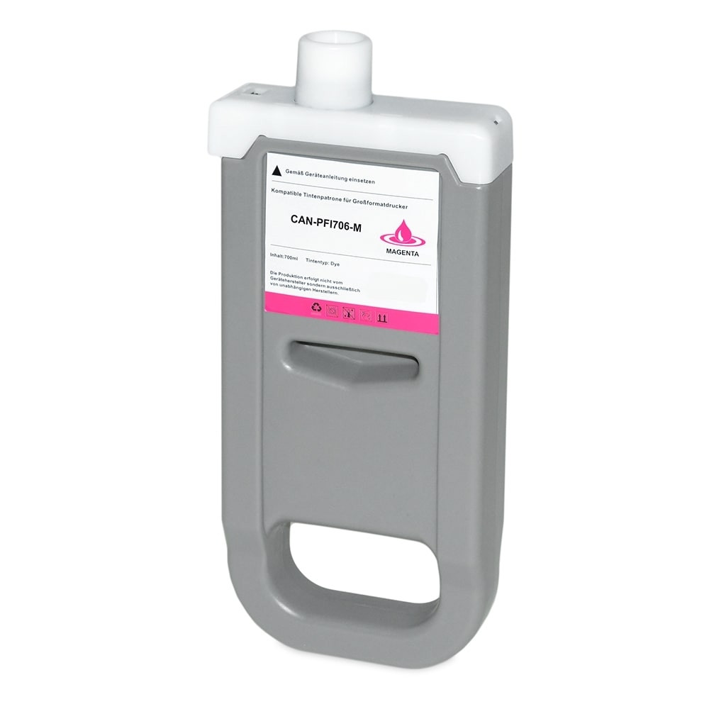 Bild fuer den Artikel IC-CANPFI706mg: Alternativ Tinte CANON PFI 706 M 6683B001 in magenta