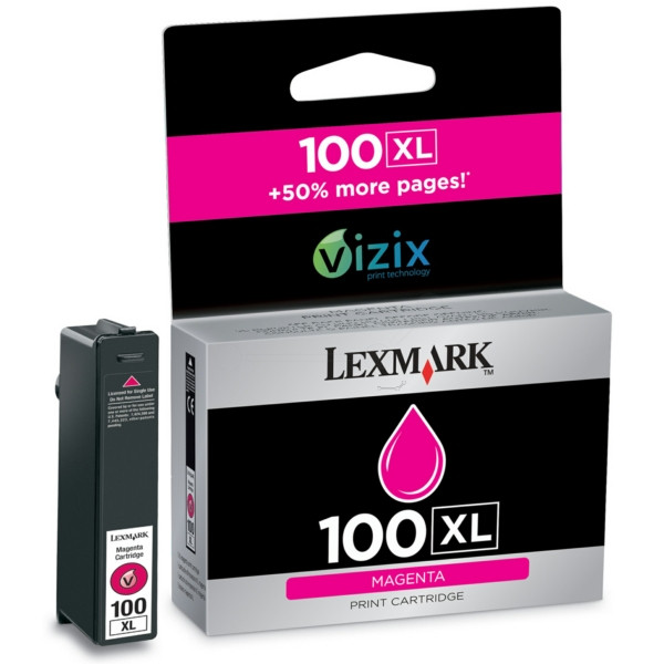 Original Cartouche d'encre magenta Lexmark 0014N1070E/100XL magenta