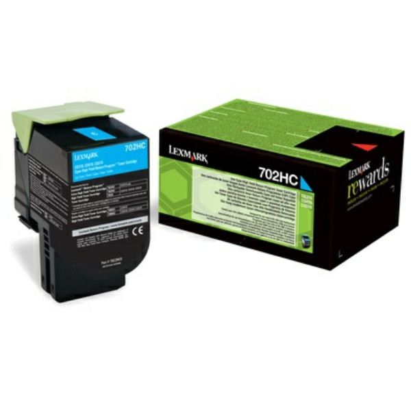 Original Toner cyan Lexmark 0070C2HC0/702HC cyan