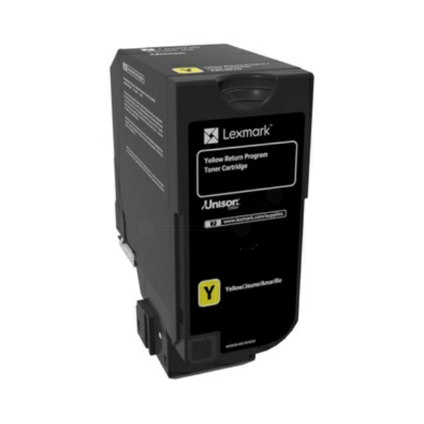Original Toner jaune Lexmark 0074C2HY0 jaune