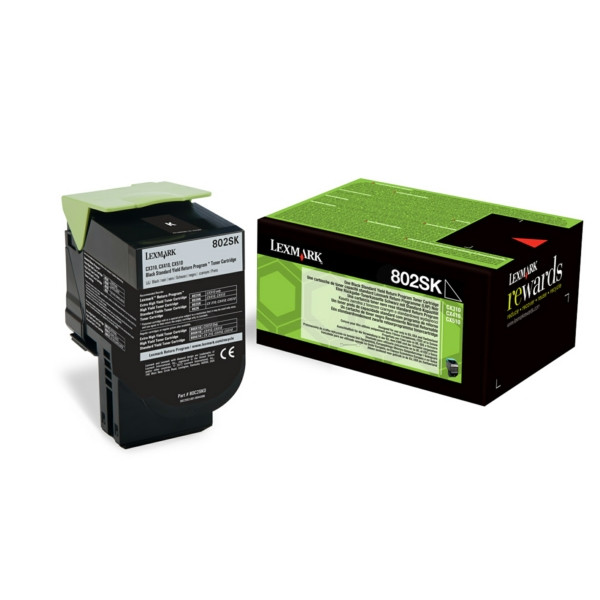 Original Toner noir Lexmark 0080C2SK0/802SK noir