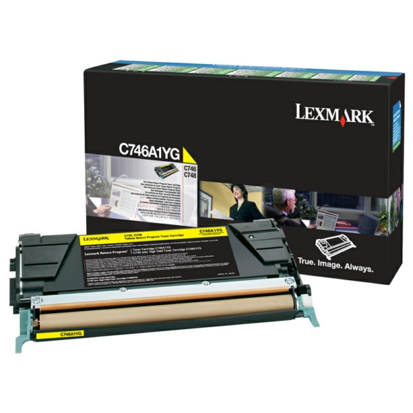 Original Toner jaune Lexmark 00C746A1YG jaune