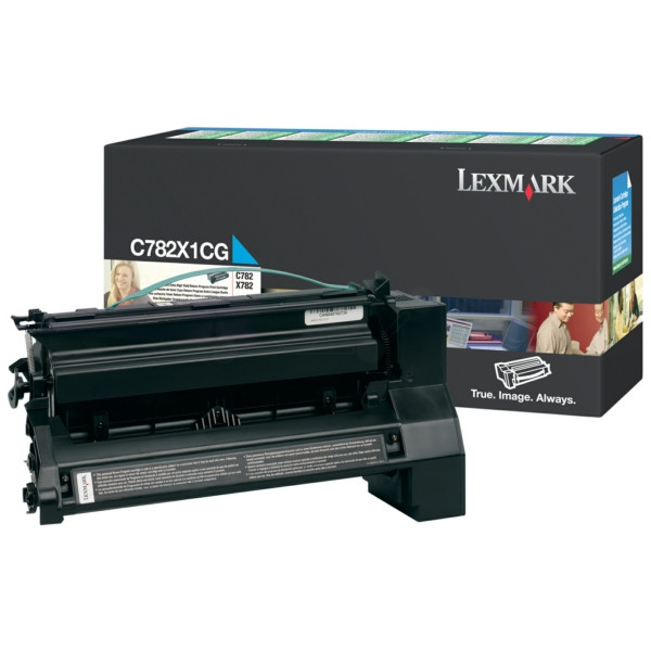Original Toner cyan Lexmark 00C782X1CG cyan