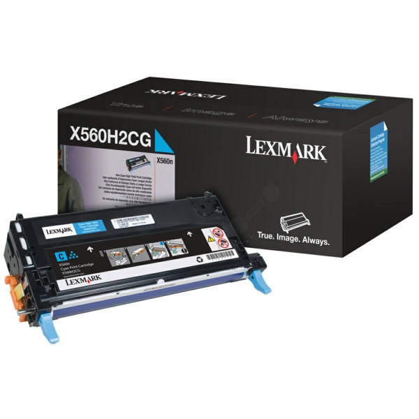 Original Toner cyan Lexmark 00X560H2CG cyan