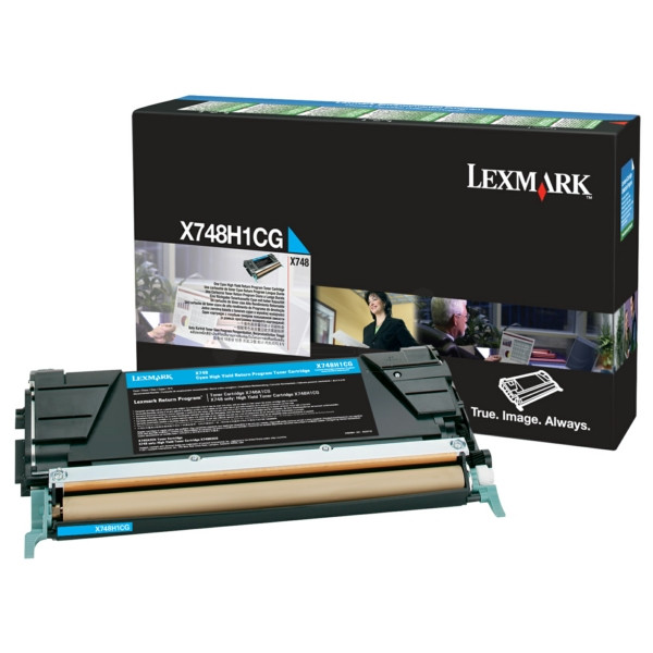 Original Toner cyan Lexmark 00X748H1CG cyan