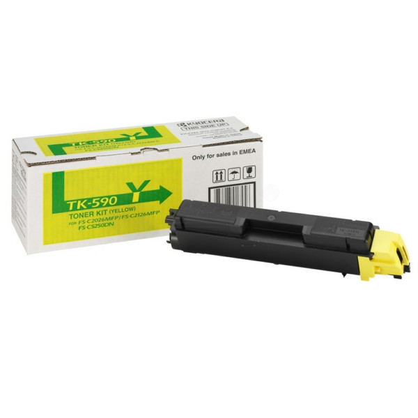 Original Toner jaune Kyocera 02KVANL0/TK-590 Y jaune