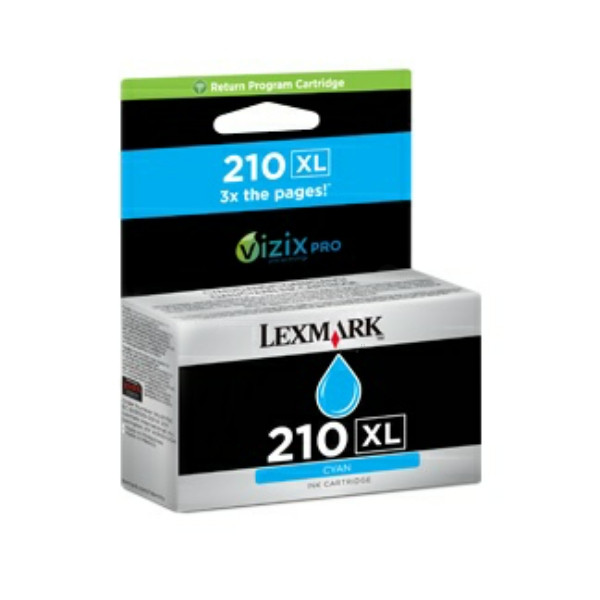 Original Cartouche à tête d'impression cyan Lexmark 14L0175E/210XL cyan
