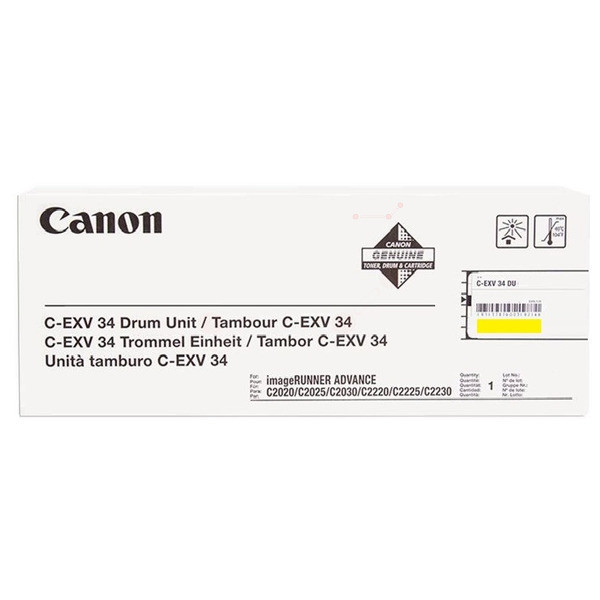 Original Kit tambour jaune Canon 3789B003/C-EXV 34 jaune